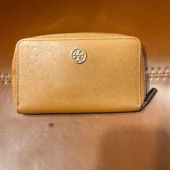 Tory Burch Camel Leather Wallet - Picture 5 of 7